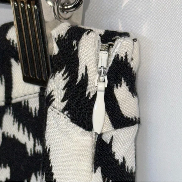 PHILOSOPHY Geometric Print Black and White Wide Leg Palazzo Pants Size 8 - Picture 7 of 9